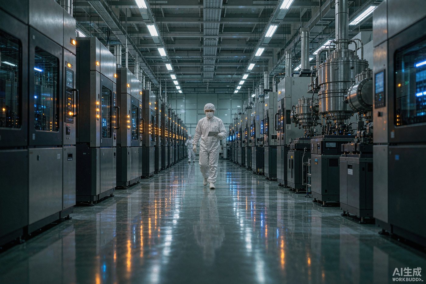 Semiconductor wafer fabrication cleanroom
