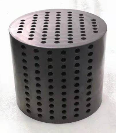 Perforated silicon carbide burner tube