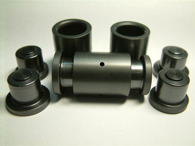 Machined silicon carbide ceramic assemblies