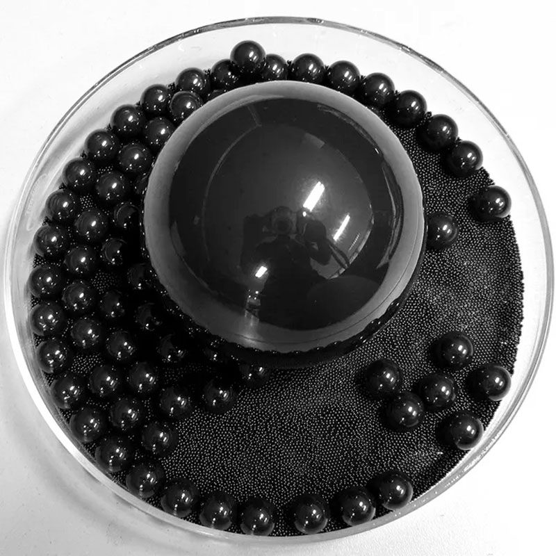 Silicon nitride ceramic balls and hybrid bearing
