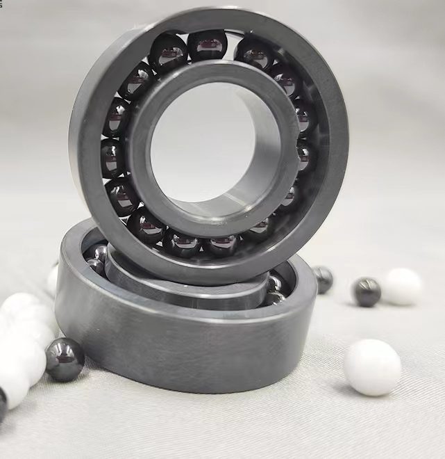 Silicon nitride hybrid bearing