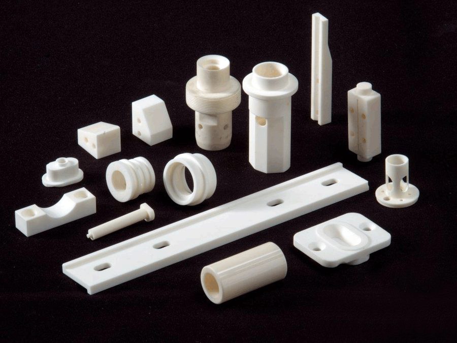 Zirconia ceramic threaded insulators and connectors